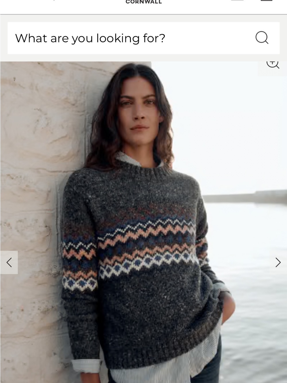 Seasalt Cornwall Golden Light Fair Isle Sweater costal